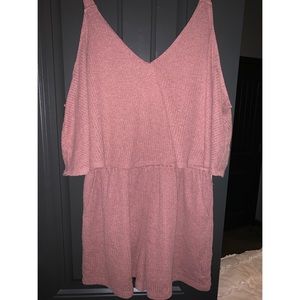 PINK ROMPER WITH POCKETS NEVER WORN!!
